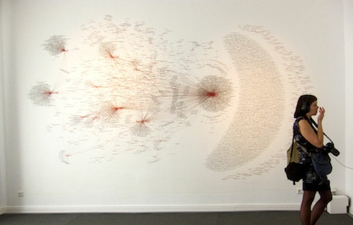Burak Arikan's work at the 7th Berlin Biennale